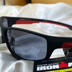 Foster Grant Ironman Black Sunglasses